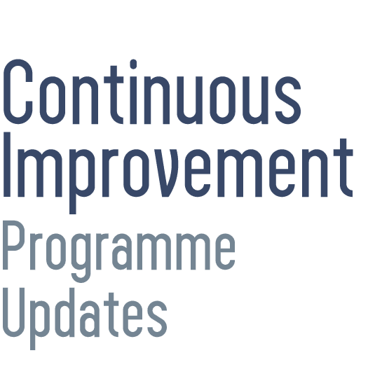 Continuous Improvement Programme Updates