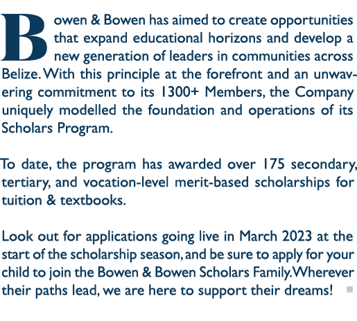 Bowen & Bowen has aimed to create opportunities that expand educational horizons and develop a new generation of lead...