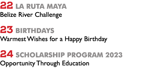 22 La ruta maya Belize River Challenge 23 birthdays Warmest Wishes for a Happy Birthday 24 scholarship program 2023 O...