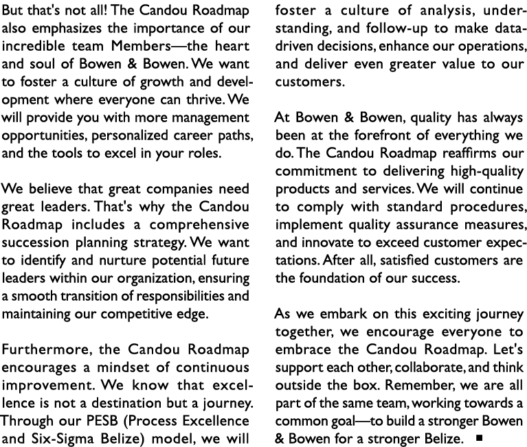 But that's not all! The Candou Roadmap also emphasizes the importance of our incredible team Members—the heart and so...