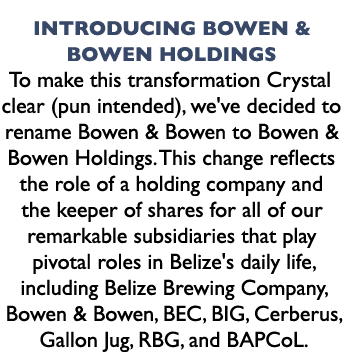 Introducing Bowen & Bowen Holdings To make this transformation Crystal clear (pun intended), we've decided to rename ...