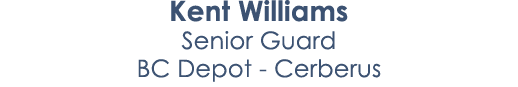 Kent Williams Senior Guard BC Depot Cerberus
