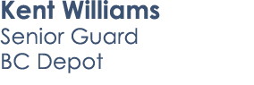 Kent Williams Senior Guard BC Depot