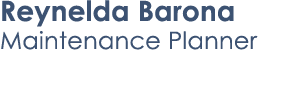 Reynelda Barona Maintenance Planner