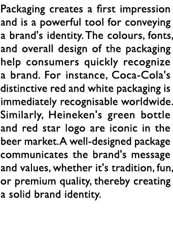 Packaging creates a first impression and is a powerful tool for conveying a brand's identity. The colours, fonts, and...