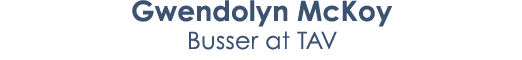 Gwendolyn McKoy Busser at TAV