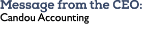 Message from the CEO: Candou Accounting