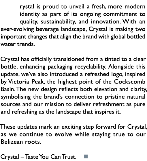 rystal is proud to unveil a fresh, more modern identity as part of its ongoing commitment to quality, sustainability,...