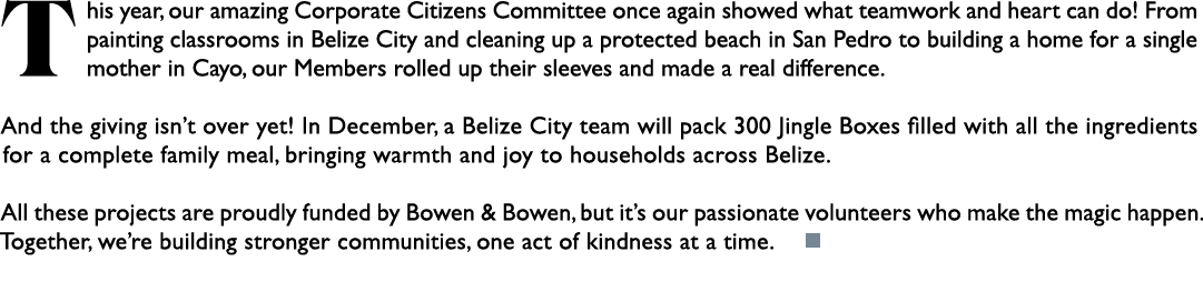 This year, our amazing Corporate Citizens Committee once again showed what teamwork and heart can do! From painting c...