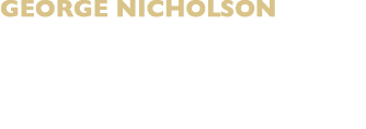 GEORGE NICHOLSON BRAND COORDINATOR Spirits coordinator by title, vibe curator by nature. Smooth operator.