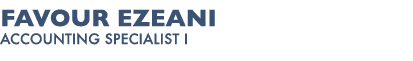 Favour Ezeani Accounting Specialist I