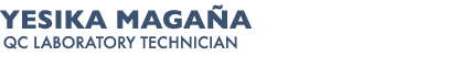 Yesika Maga a QC Laboratory Technician
