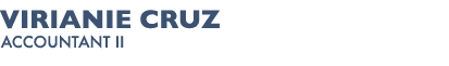 Virianie Cruz Accountant II